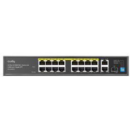 Cudy 16 Port Fast Ethernet PoE 190W 2 Gigabit 1SFP Switch