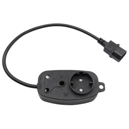 Multi Plug 1x16A 1x5A 0.5m IEC Cord Black