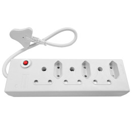 Multi Plug 3x16A 3x5A 0.5m Cord White