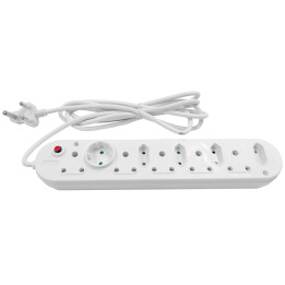 Multi Plug 5x16A 5x5A 3m Cord White