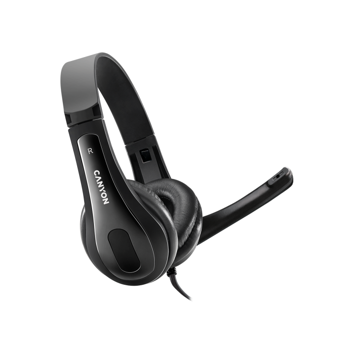 CANYON PC headset CHSU-1 PC Mic USB 2m Black