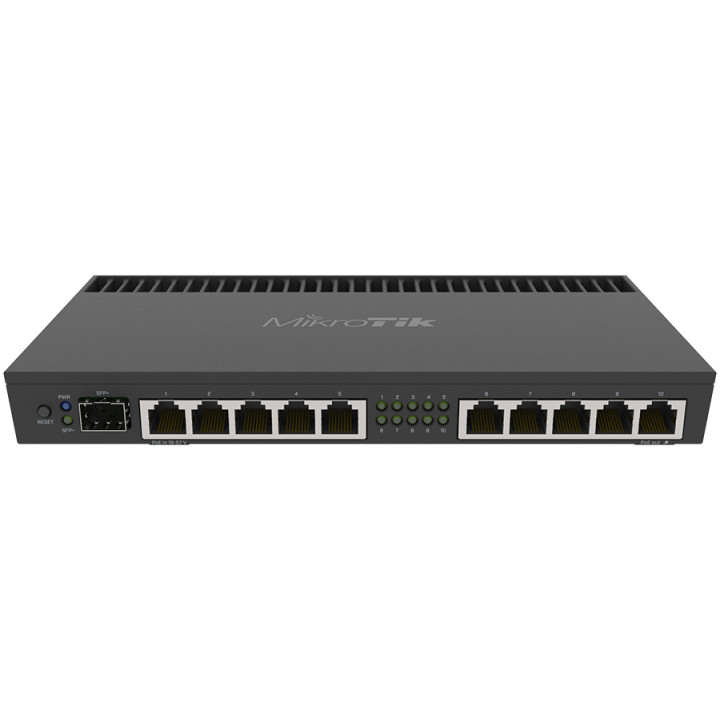 MikroTik 10 Port Gigabit 1SFP+ 4 Core L5 Rack-Mount Router 