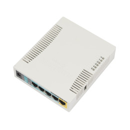 MikroTik 2.4GHz 2.5dBi 5 Port Ethernet WiFi Router 