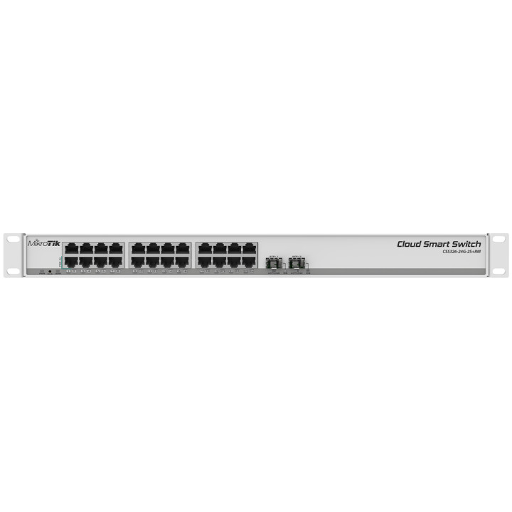 MikroTik SwOS Cloud Smart Switch 24 Port Gigabit 2SFP+ 