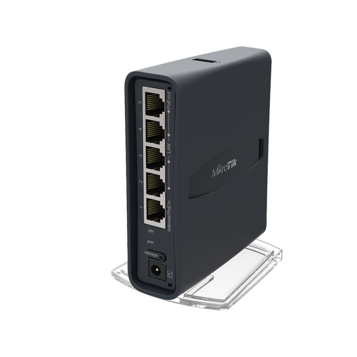 MikroTik hAP ac Lite Tower 5 Port Ethernet 750Mbps WiFi 5 Router 