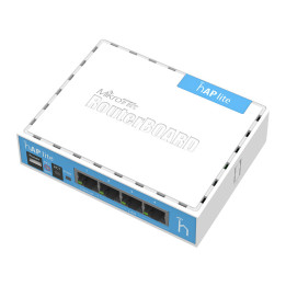 MikroTik hAP Lite 4 Port Ethernet 300Mbps WiFi 4 Router 