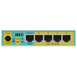 MikroTik hEX PoE Lite 5 Port Ethernet 4 PoE Router 
