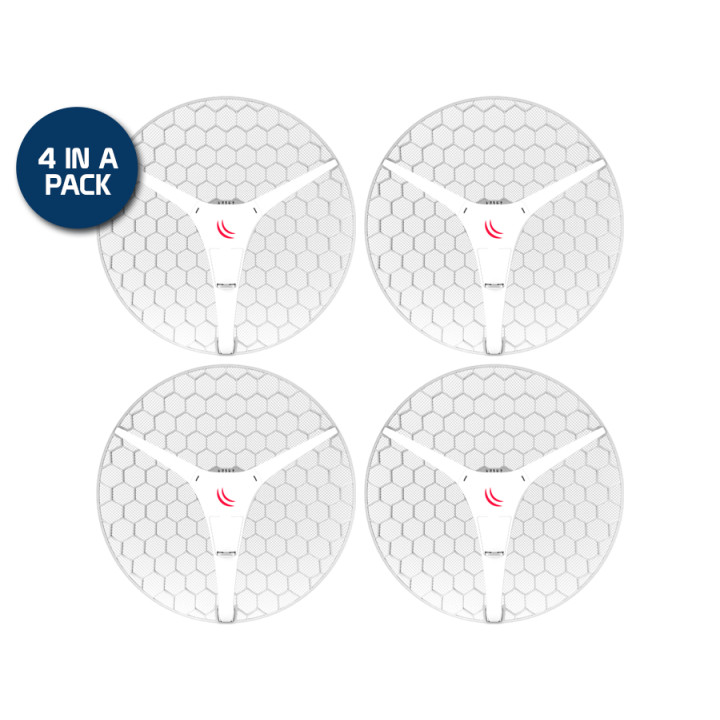 MikroTik LHG XL 5 ac 27dBi PtP CPE 4 Pack 