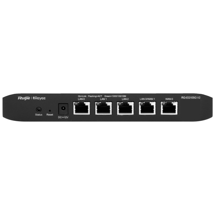Reyee 5 Port Gigabit 2 WAN 100 User Cloud Router 
