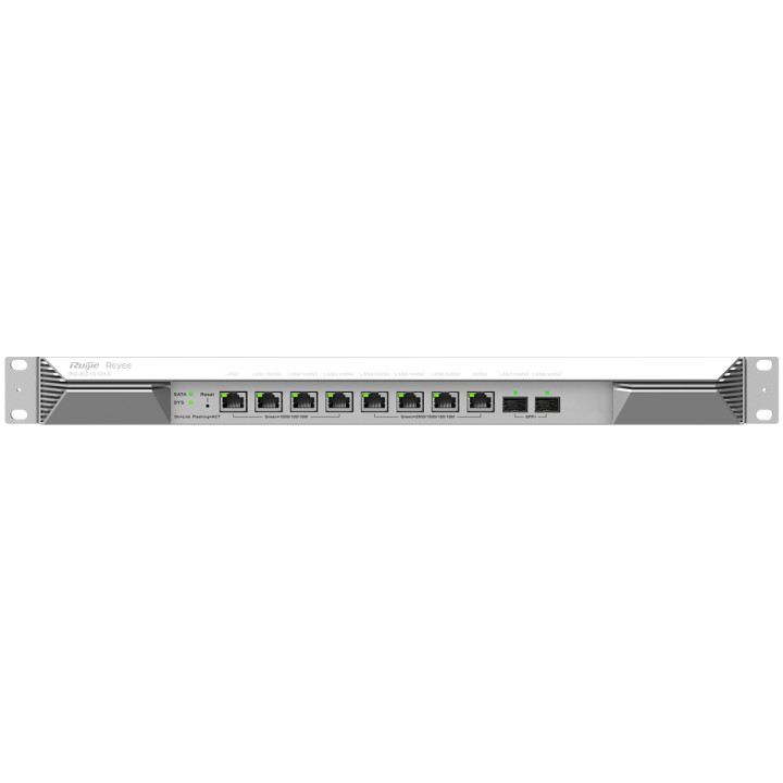 Reyee 8 Port Multi Gigabit 2SFP+ Multi-WAN 1500 User Cloud Router 