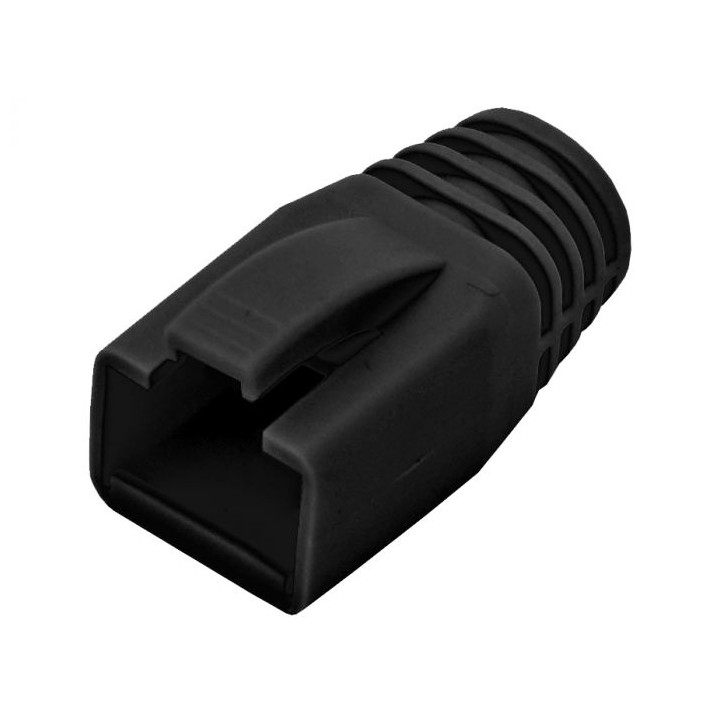 Linkbasic Black Boots for RJ45-6FTP