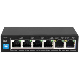 Scoop 6 Port Fast Ethernet 4 PoE 60W Switch