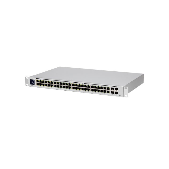 USW-48-PoE is 48-Port managed PoE switch with (48) Gigabit Ethernet ports including (32) 802.3at PoE+ ports, and (4) SFP ports. 