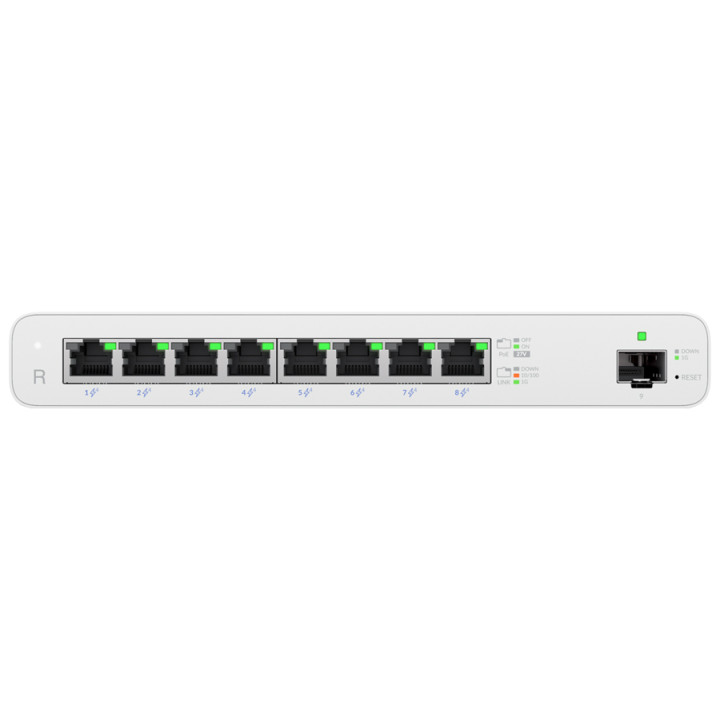 Ubiquiti UISP Router 8 Port Gigabit PoE 110W 1SFP 
