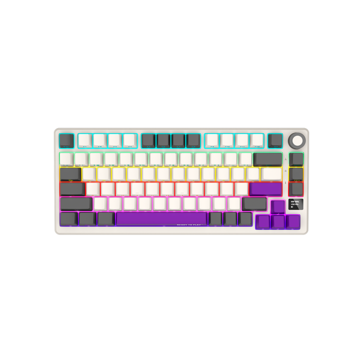 LORGAR KBP7075W, Wireless 75% Mechanical Gaming Keyboard Pro, Beige, EN layout