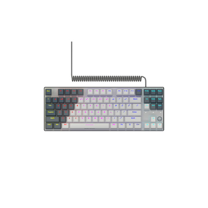LORGAR Azar 514TKL, Wired RGB mechanical gaming keyboard, white, EN layout