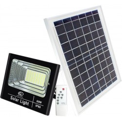 60W IP67 LED Outdoor Solar Flood Light with Remote