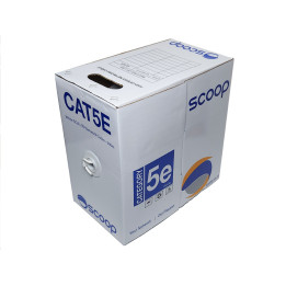 Scoop 305m Box Cat5e CCA White UTP Cable