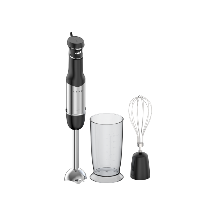 AENO Hand Blender HB1: 1000W, Smooth speed control, LED speed indication, Whisk, 0,6L Measuring jar