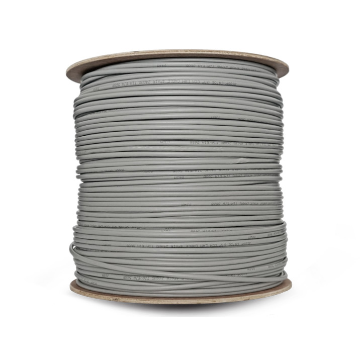 Scoop 500m Drum Cat5e CCA Grey UTP Cable
