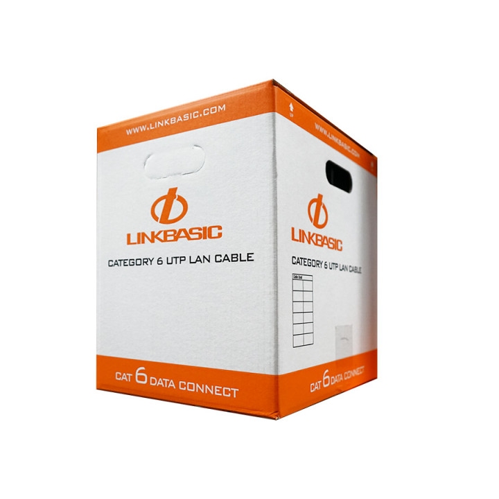Linkbasic 305m Box Cat6 Solid Grey UTP Cable