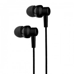 EB250 Electro Painted Stereo Earphones with Mic – Black
