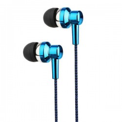 EB250 Stereo Earphones with Mic – Blue