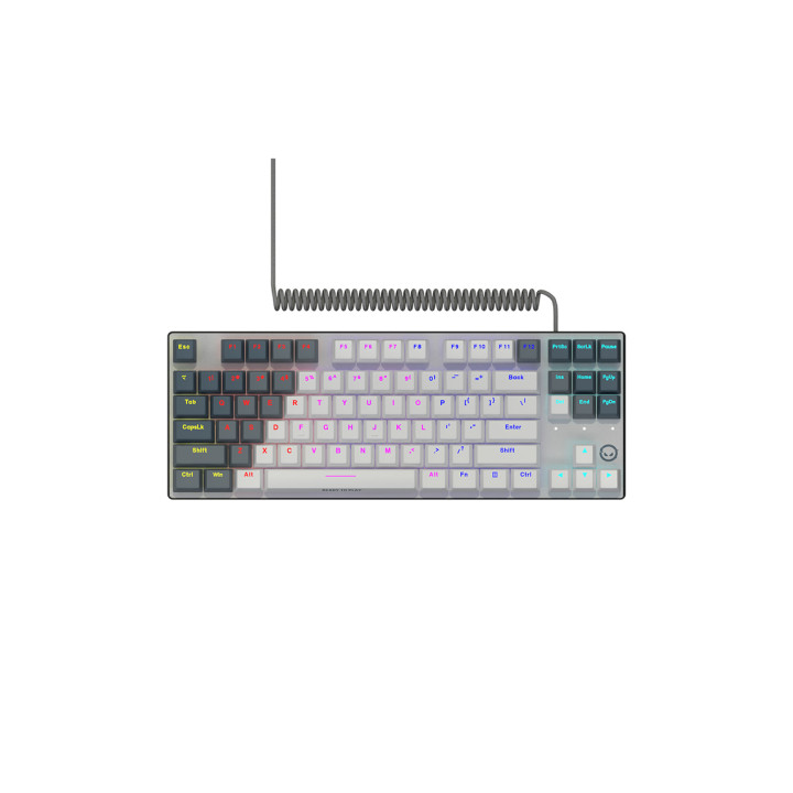 LORGAR Azar 514TKL, Wired RGB mechanical gaming keyboard, white, EN layout