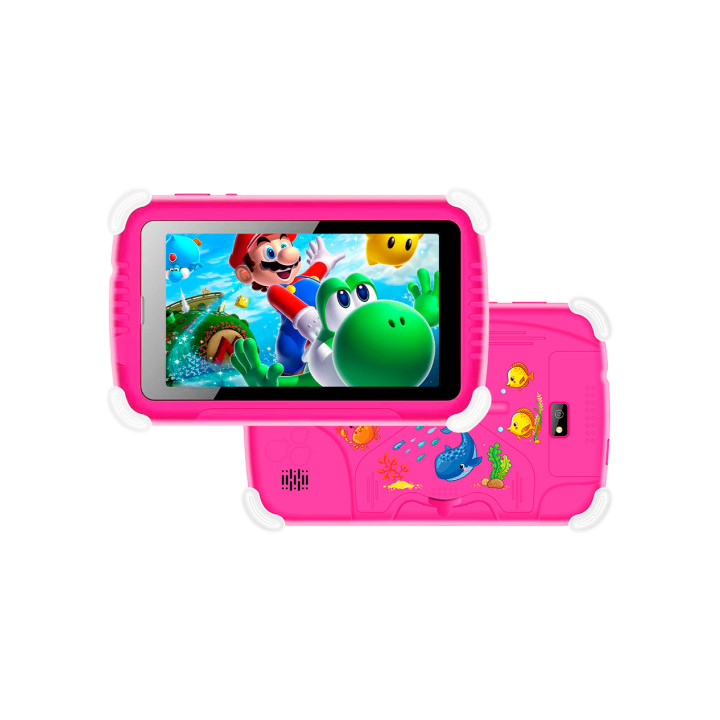 VGKE 7" IPS Kids Tablet - Mediatek MT6735 CPU, 1GB RAM, 16GB Storage, 3G + Wifi, Bluetooth 4.0, Android - Pink