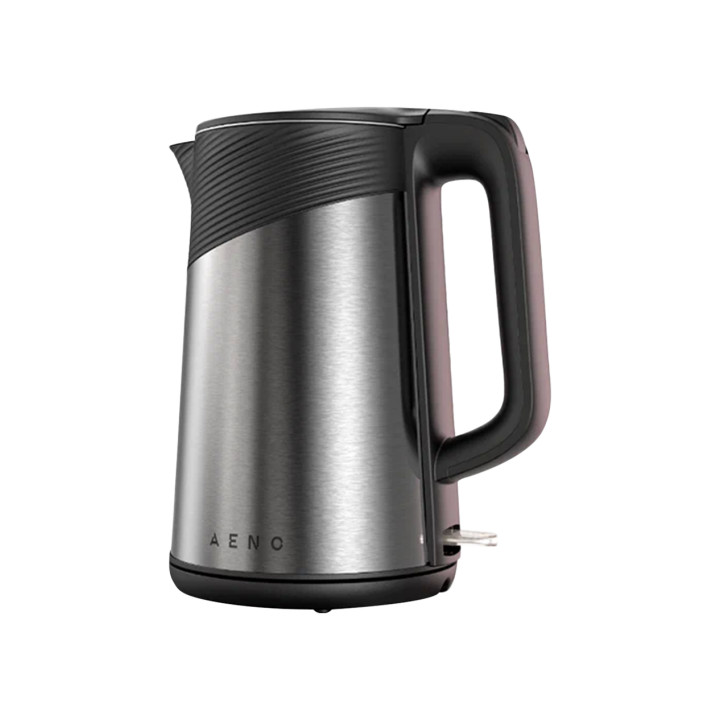 AENO EK3 Electric Kettle, 1.7L, Strix, Double Walls, Metallic Grey