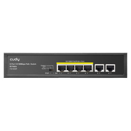 Cudy 6 Port Fast Ethernet 4 PoE 60W Switch 