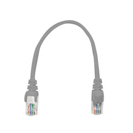 Linkbasic 22cm UTP Cat5e Flylead Grey