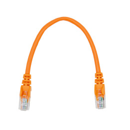 Linkbasic 22cm UTP Cat5e Flylead Orange