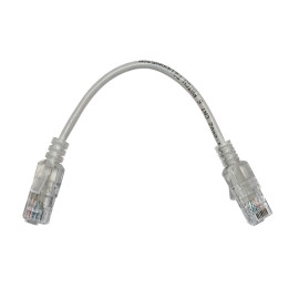 Linkbasic 22cm UTP Cat6 Nano Thin Patch Cable Grey