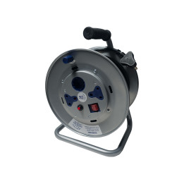 30M 16A Extension Cord on Open Metal Reel