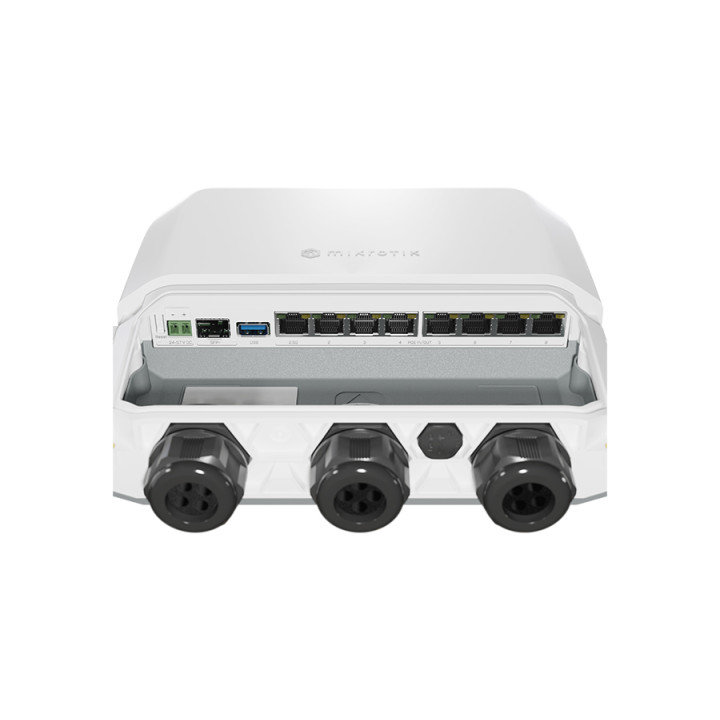 MikroTik 7 Port Gigabit 1x 2.5Gbps 1SFP+ 4 Core Outdoor PoE Router 
