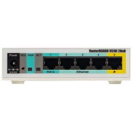 MikroTik 2.4GHz 2.5dBi 5 Port Ethernet WiFi Router