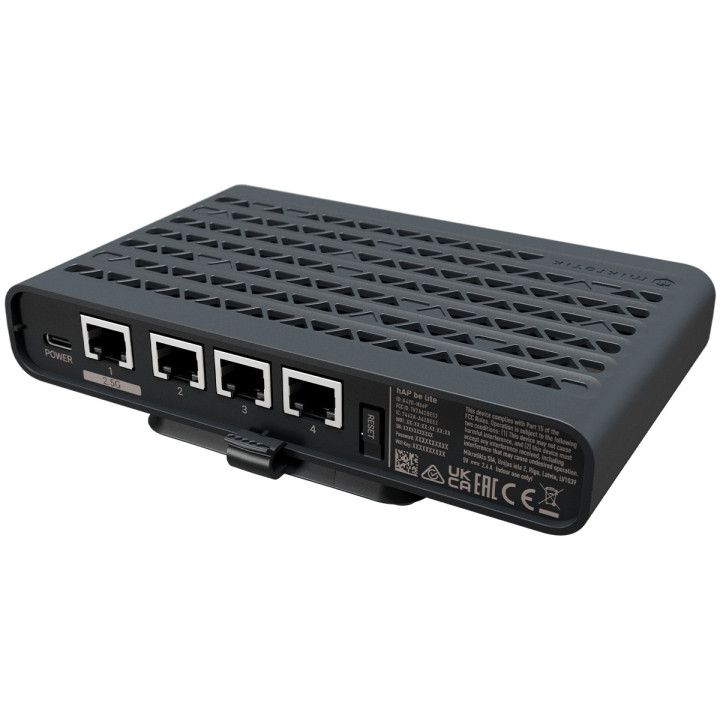 MikroTik hAP be Lite 3 Port Gigabit 1 Port 2.5G 3600Mbps WiFi 7 Router
