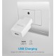 Pro U20 USB-A 10W 2A Wall Fast Travel Charger + Type-C Cable – White