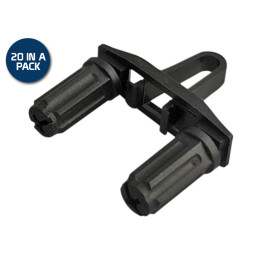 Rackstuds Duo 2.2mm/3.2mm 20 Pack Black