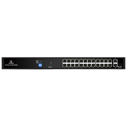 Scoop 24 Port Fast Ethernet PoE 250W 2 Gigabit 1SFP Switch