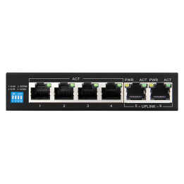 Scoop 6 Port Gigabit 4 PoE 60W Switch