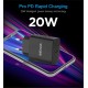 Pro PD20 Type-C 3A PD 20W Quick Travel Wall Charger – Black