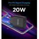 Pro PD20 Type-C 3A PD 20W Quick Travel Wall Charger + Type-C Cable – Black