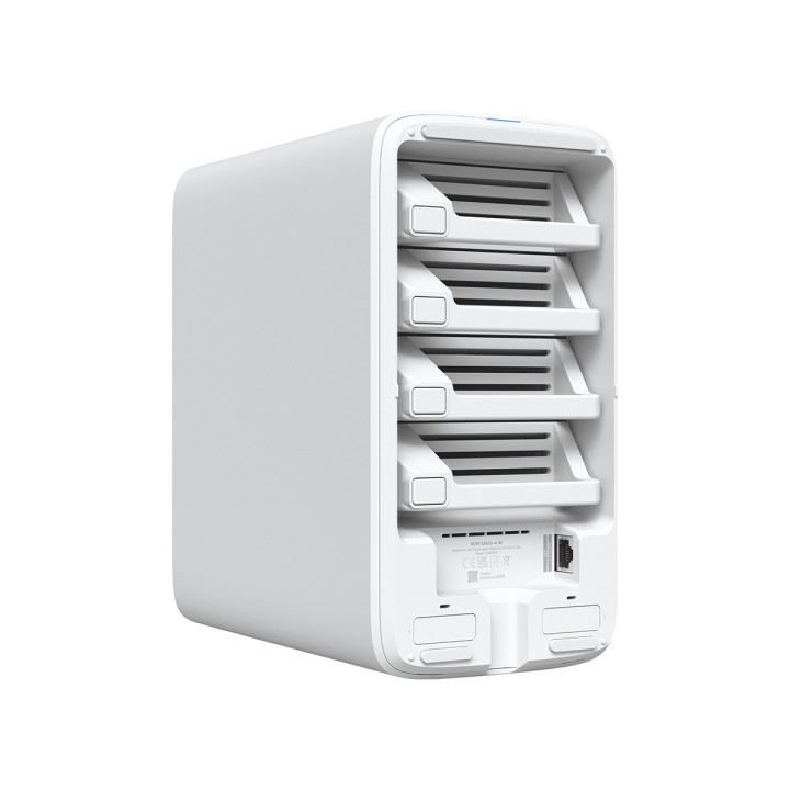 Ubiquiti UniFi White UNAS 2.5Gbps Ethernet 4x 3.5" HDD bays 2x NVMe Slots