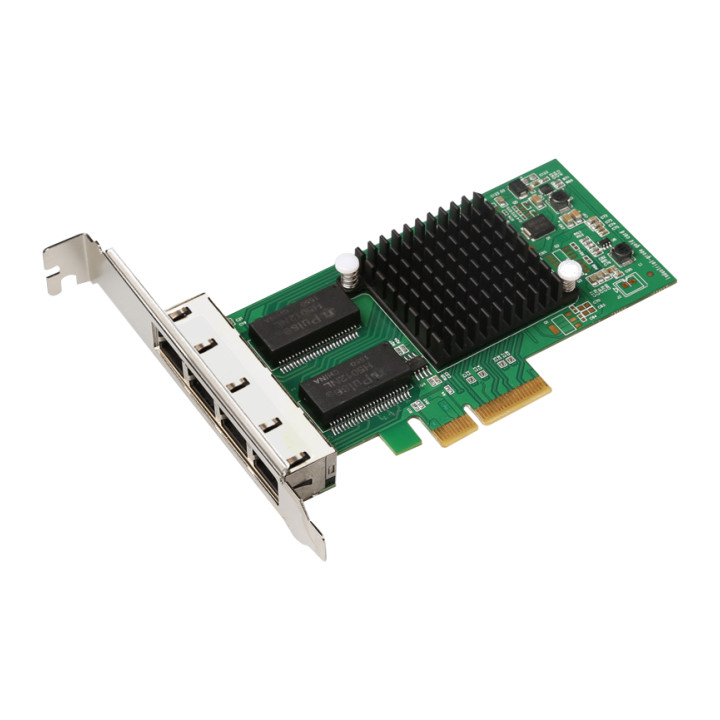 PCIE 4 RJ45 PORT LAN CARD