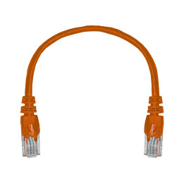 Linkbasic 22cm UTP Cat5e Flylead Orange