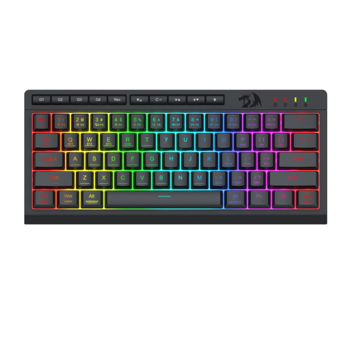 Redragon SHIVA K522 PRO RGB Wireless Gaming Keyboard- Black