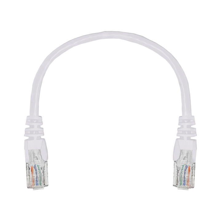 Linkbasic 22cm UTP Cat5e Flylead White