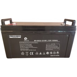 NavaSolar Deep Cycle Gel VRLA 12V 100AH Battery